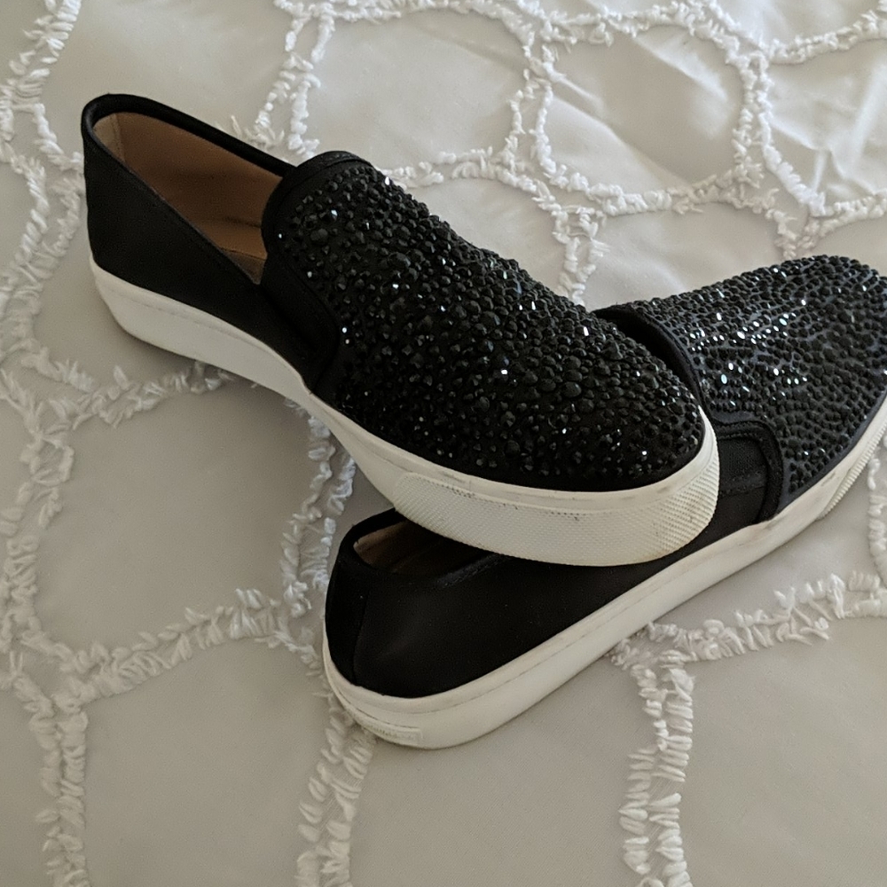 INC Black  studded slip-ons